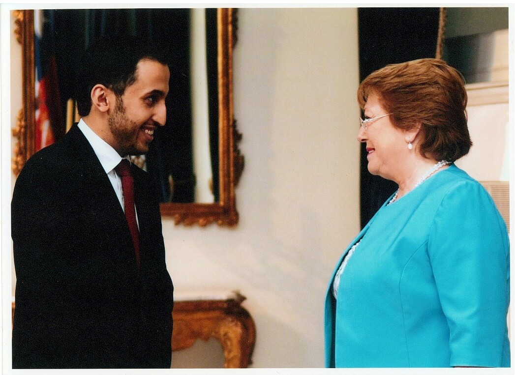 The chargé d'affaires attends the annual ceremony for the President.